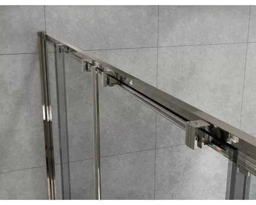 Купить Душевая дверь Vincea Garda 180 VDS-1G2180CH профиль Хром стекло шиншилла в магазине сантехники Santeh-Crystal.ru