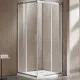 Купить Душевой уголок Vincea Garda 120x110 VSS-1G1112CL профиль Хром стекло прозрачное в магазине сантехники Santeh-Crystal.ru
