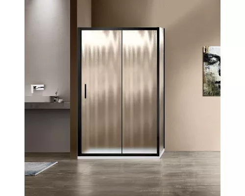 Заказать Душевой уголок Vincea Garda 120х90 VSR-1G9012CHB профиль Черный стекло шиншилла в магазине сантехники Santeh-Crystal.ru