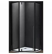 Душевой уголок Vincea Penta 100х100 VSP-3P100CLB профиль Черный стекло прозрачное