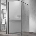 Душевая перегородка Vincea Walk-In 80 VSW-1H800MRGM профиль Вороненая сталь стекло зеркальное