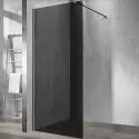 Душевая перегородка Vincea Walk-In 100 VSW-1H100CGGM профиль Вороненая сталь стекло тонированное