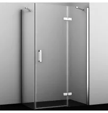 Душевой уголок WasserKRAFT Aller 120х100 R 10H10RWHITE профиль Хром стекло прозрачное