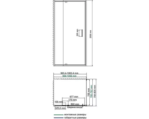 Заказать Душевой уголок WasserKRAFT Berkel 100x80 48P17 профиль Хром стекло прозрачное в магазине сантехники Santeh-Crystal.ru