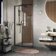 Приобрести Душевая дверь WasserKRAFT Dill 120 61S05 профиль Черный матовый стекло прозрачное в магазине сантехники Santeh-Crystal.ru