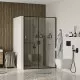 Заказать Душевая дверь WasserKRAFT Dill 100 61S12 профиль Черный матовый стекло прозрачное в магазине сантехники Santeh-Crystal.ru