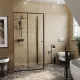 Купить Душевой уголок WasserKRAFT Dill 110x80 61S14 профиль Черный матовый стекло прозрачное в магазине сантехники Santeh-Crystal.ru