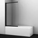 Шторка на ванну WasserKRAFT Dill 100 61S02-100WS профиль Черный стекло прозрачное Шторка на ванну WasserKRAFT Dill 100 61S02-100WS профиль Черный стекло прозрачное