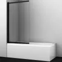 Шторка на ванну WasserKRAFT Dill 80 61S02-80 профиль Черный стекло прозрачное Шторка на ванну WasserKRAFT Dill 80 61S02-80 профиль Черный стекло прозрачное