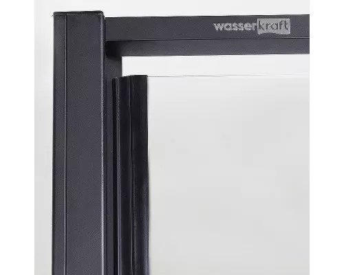 Заказать Душевая стенка WasserKRAFT Dill 61S10-RP100/Elbe 74P10-RP100 100 61S10-RP100/74P10-RP100 профиль Черный матовый стекло прозрачное в магазине сантехники Santeh-Crystal.ru