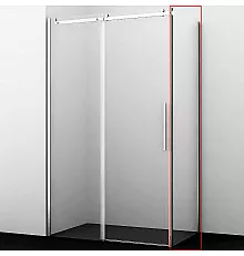 Душевая стенка WasserKRAFT Dinkel 58R07-RP90 / Alme 15R07-RP90 90 58R07-RP90/15R07-RP90 профиль Хром стекло прозрачное