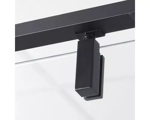 Купить Душевой уголок WasserKRAFT Elbe 90x100 74P18 профиль Черный матовый стекло прозрачное в магазине сантехники Santeh-Crystal.ru