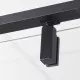 Купить Душевой уголок WasserKRAFT Elbe 90x100 74P18 профиль Черный матовый стекло прозрачное в магазине сантехники Santeh-Crystal.ru