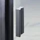 Купить Душевой уголок WasserKRAFT Elbe 90x100 74P18 профиль Черный матовый стекло прозрачное в магазине сантехники Santeh-Crystal.ru