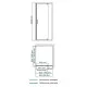 Купить Душевой уголок WasserKRAFT Elbe 90x100 74P18 профиль Черный матовый стекло прозрачное в магазине сантехники Santeh-Crystal.ru