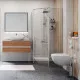 Заказать Душевой уголок WasserKRAFT Leine 100х100 35P38 профиль Хром стекло прозрачное в магазине сантехники Santeh-Crystal.ru