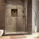 Купить Душевая дверь WasserKRAFT Lippe 150 45S08 профиль Хром стекло прозрачное в магазине сантехники Santeh-Crystal.ru