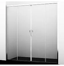 Душевая дверь WasserKRAFT Lippe 150 45S08 профиль Хром стекло прозрачное