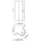 Купить Душевой уголок WasserKRAFT Lippe 80x80 45S02 профиль Хром стекло прозрачное в магазине сантехники Santeh-Crystal.ru