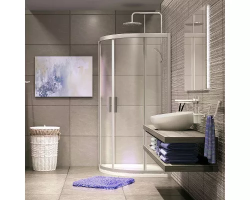 Купить Душевой уголок WasserKRAFT Lippe 80x80 45S00 профиль Хром стекло прозрачное в магазине сантехники Santeh-Crystal.ru