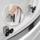 Купить Душевой уголок WasserKRAFT Lippe 80x80 45S00 профиль Хром стекло прозрачное в магазине сантехники Santeh-Crystal.ru