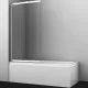 Заказать Шторка на ванну WasserKRAFT Main 80 41S02-80 Fixed профиль Хром стекло прозрачное в магазине сантехники Santeh-Crystal.ru
