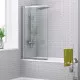 Заказать Шторка на ванну WasserKRAFT Main 100 41S02-100 профиль Хром стекло прозрачное в магазине сантехники Santeh-Crystal.ru