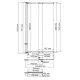 Купить Шторка на ванну WasserKRAFT Main 80 41S02-80 профиль Хром стекло прозрачное в магазине сантехники Santeh-Crystal.ru