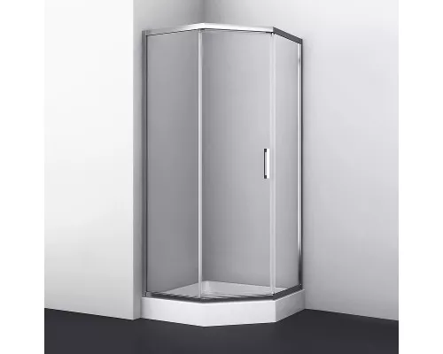 Заказать Душевой уголок WasserKRAFT Naab 100x100 86S38 профиль Хром стекло прозрачное в магазине сантехники Santeh-Crystal.ru