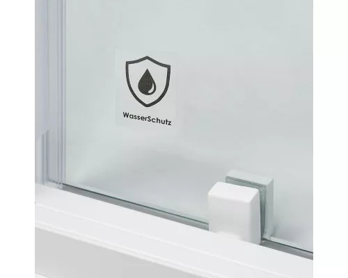 Приобрести Душевая дверь WasserKRAFT Rhin 110 44S13 профиль Белый стекло прозрачное в магазине сантехники Santeh-Crystal.ru