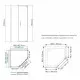 Купить Душевой уголок WasserKRAFT Wiese 90x90 84P11 профиль Черный матовый стекло прозрачное в магазине сантехники Santeh-Crystal.ru