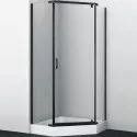 Душевой уголок WasserKRAFT Wiese 100x100 84P38 профиль Черный матовый стекло прозрачное Душевой уголок WasserKRAFT Wiese 100x100 84P38 профиль Черный матовый стекло прозрачное