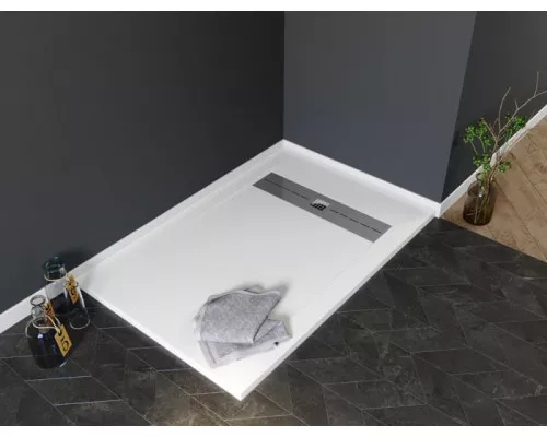 Приобрести Душевой поддон из искусственного камня Aquanet Delight 140x80 255443 Белый в магазине сантехники Santeh-Crystal.ru