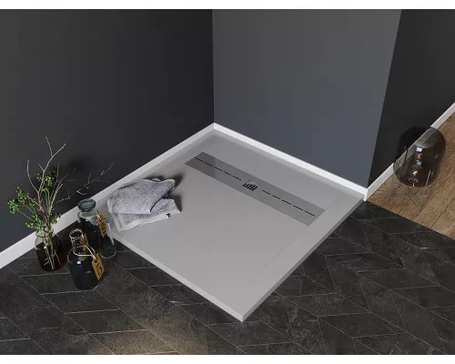 Заказать Душевой поддон из искусственного камня Aquanet Delight 90x90 258882 Серый в магазине сантехники Santeh-Crystal.ru