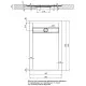 Купить Душевой поддон из искусственного камня Aquanet Delight 140x90 258899 Черный в магазине сантехники Santeh-Crystal.ru