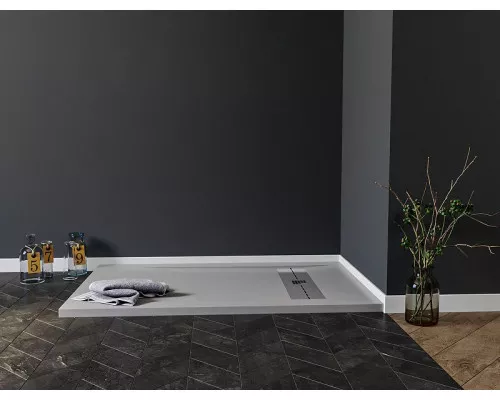 Приобрести Душевой поддон из искусственного камня Aquanet Delight 160x80 258886 Серый в магазине сантехники Santeh-Crystal.ru
