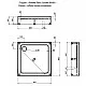 Приобрести Акриловый поддон для душа Aquanet GL180 80x80 265568 Белый в магазине сантехники Santeh-Crystal.ru