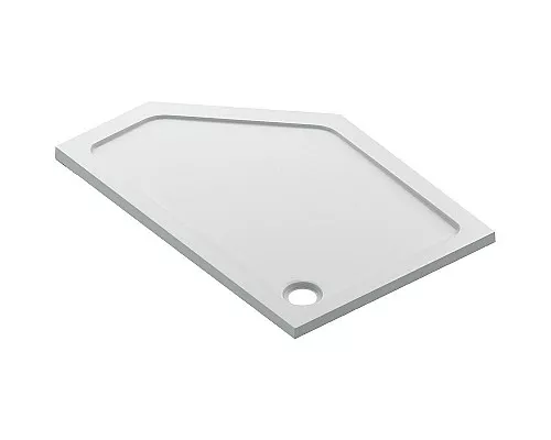 Купить Акриловый поддон для душа Bas Пента 120х80 L ПН00064 Белый в магазине сантехники Santeh-Crystal.ru