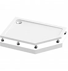 Акриловый поддон для душа Bas Пента 120х80 R ПН00065 Белый