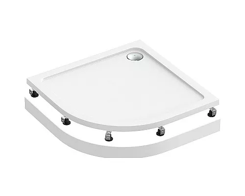 Заказать Акриловый поддон для душа Bas Раунд 100х100 ПН00068 Белый в магазине сантехники Santeh-Crystal.ru