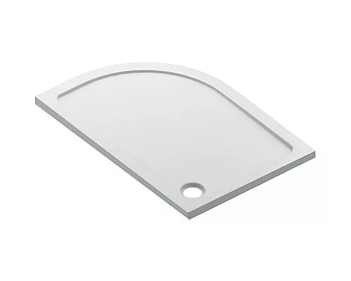 Приобрести Акриловый поддон для душа Bas Раунд 120х80 L ПН00069 Белый в магазине сантехники Santeh-Crystal.ru