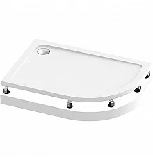 Акриловый поддон для душа Bas Раунд 120х80 L ПН00069 Белый