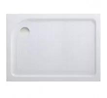 Акриловый поддон для душа BelBagno Tray L 100x80x15 TRAY-BB-AH-100/80-15-W-L Белый L с антискользящим покрытием