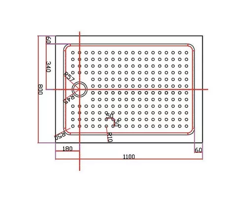 Акриловый поддон для душа Cezares Tray A 110x80 TRAY-A-AH-110/80-15-W Белый