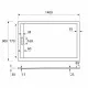 Купить Душевой поддон из искусственного камня Cezares Tray AS 140x90 TRAY-AS-AH-140/90-30-W Белый в магазине сантехники Santeh-Crystal.ru