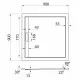 Купить Душевой поддон из искусственного камня Cezares Tray AS 90x90 TRAY-AS-A-90-30-NERO Черный матовый в магазине сантехники Santeh-Crystal.ru