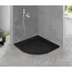 Купить Душевой поддон из искусственного камня Cezares Tray AS 90х90 TRAY-AS-R-90-30-NERO Черный матовый в магазине сантехники Santeh-Crystal.ru
