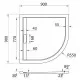 Заказать Душевой поддон из искусственного камня Cezares Tray AS 90x90 TRAY-AS-R-90-30-W Белый в магазине сантехники Santeh-Crystal.ru