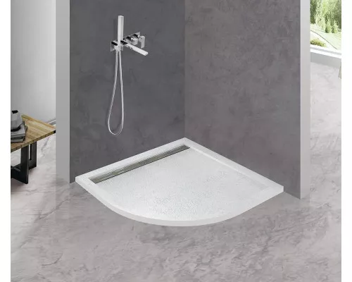 Заказать Душевой поддон из искусственного камня Cezares Tray AS 80x80 TRAY-AS-R-80-30-W Белый в магазине сантехники Santeh-Crystal.ru