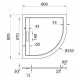 Заказать Душевой поддон из искусственного камня Cezares Tray AS 80x80 TRAY-AS-R-80-30-W Белый в магазине сантехники Santeh-Crystal.ru